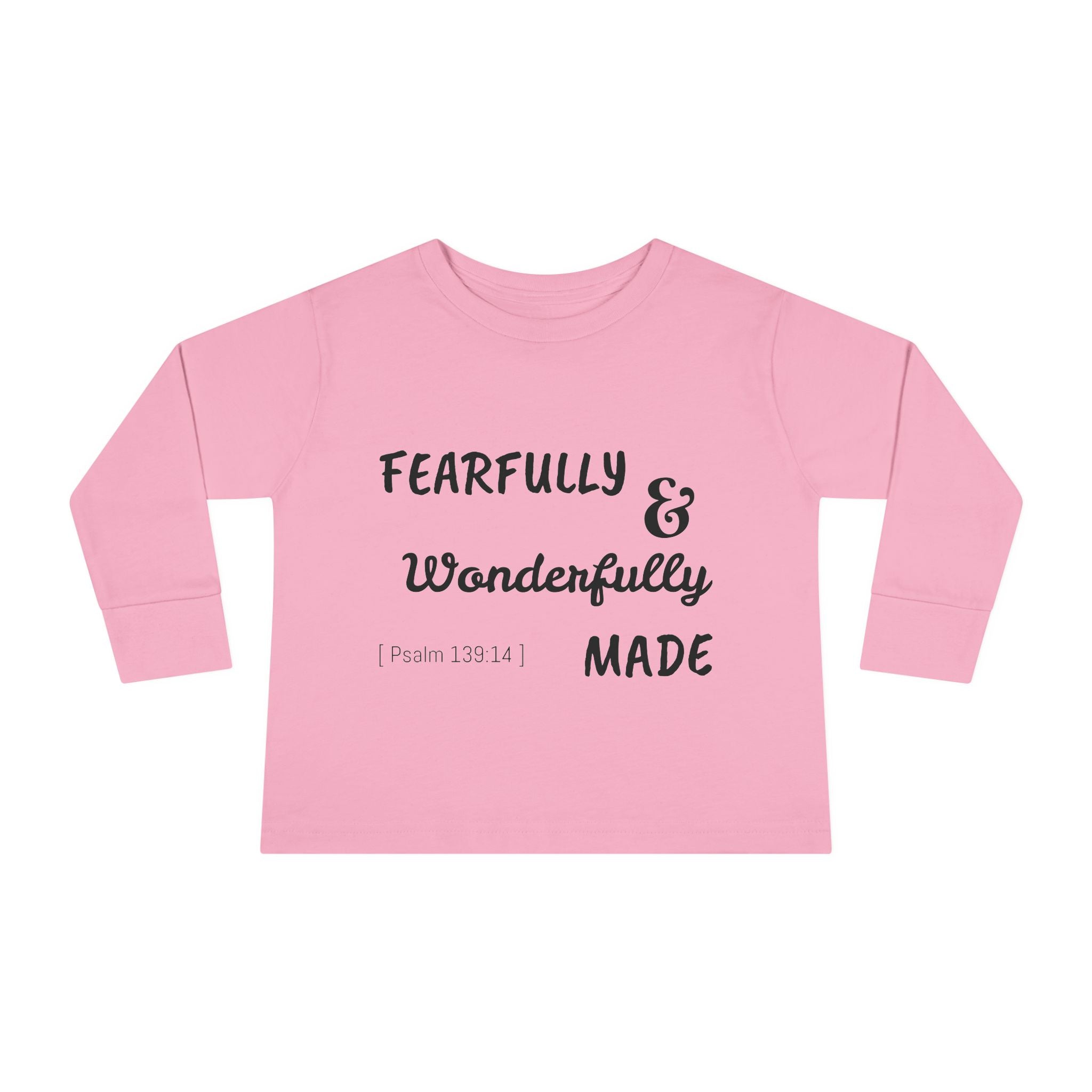 Toddler Long Sleeve Tee - Fearfully & Wonderfully Made