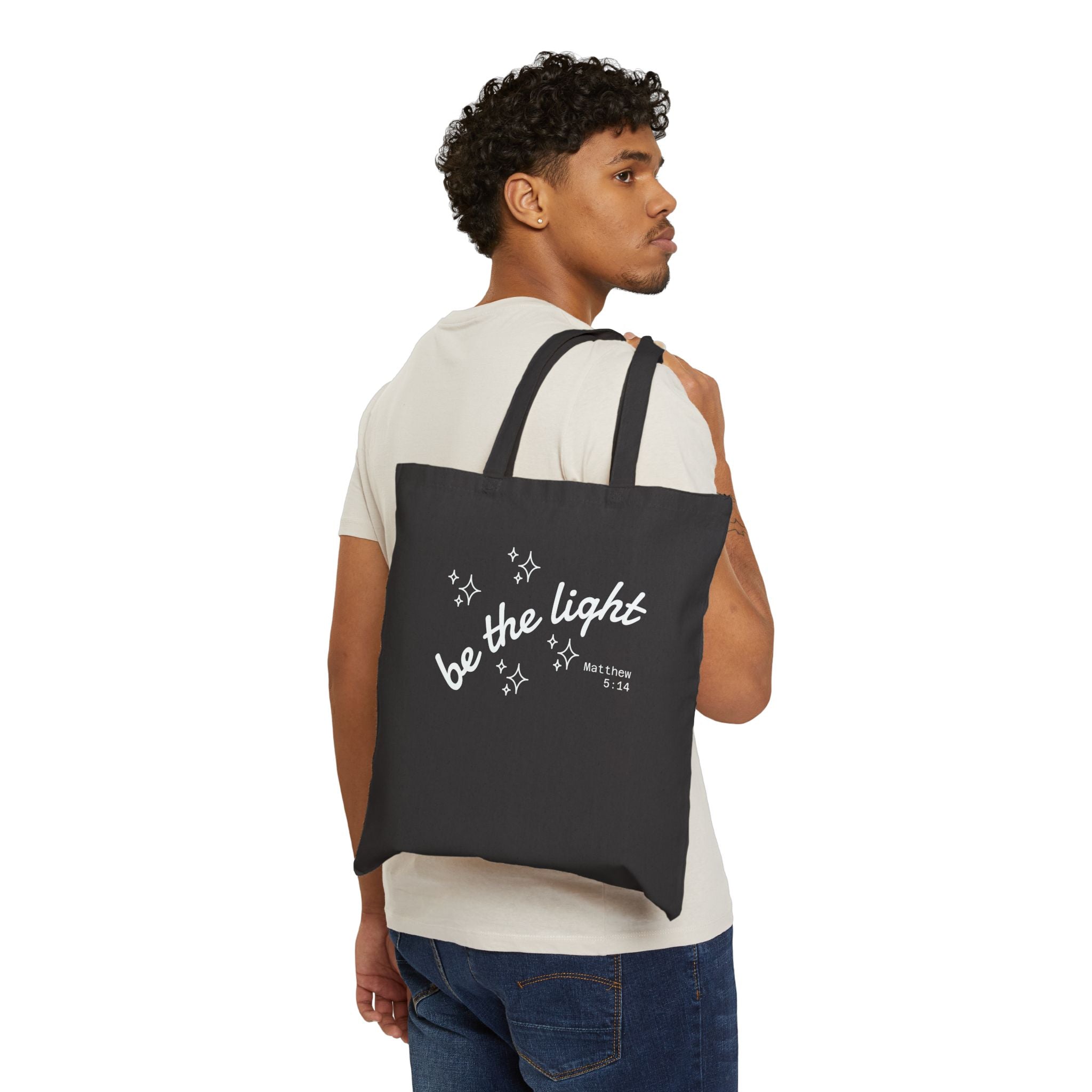 Cotton Canvas Tote Bag - Be the Light