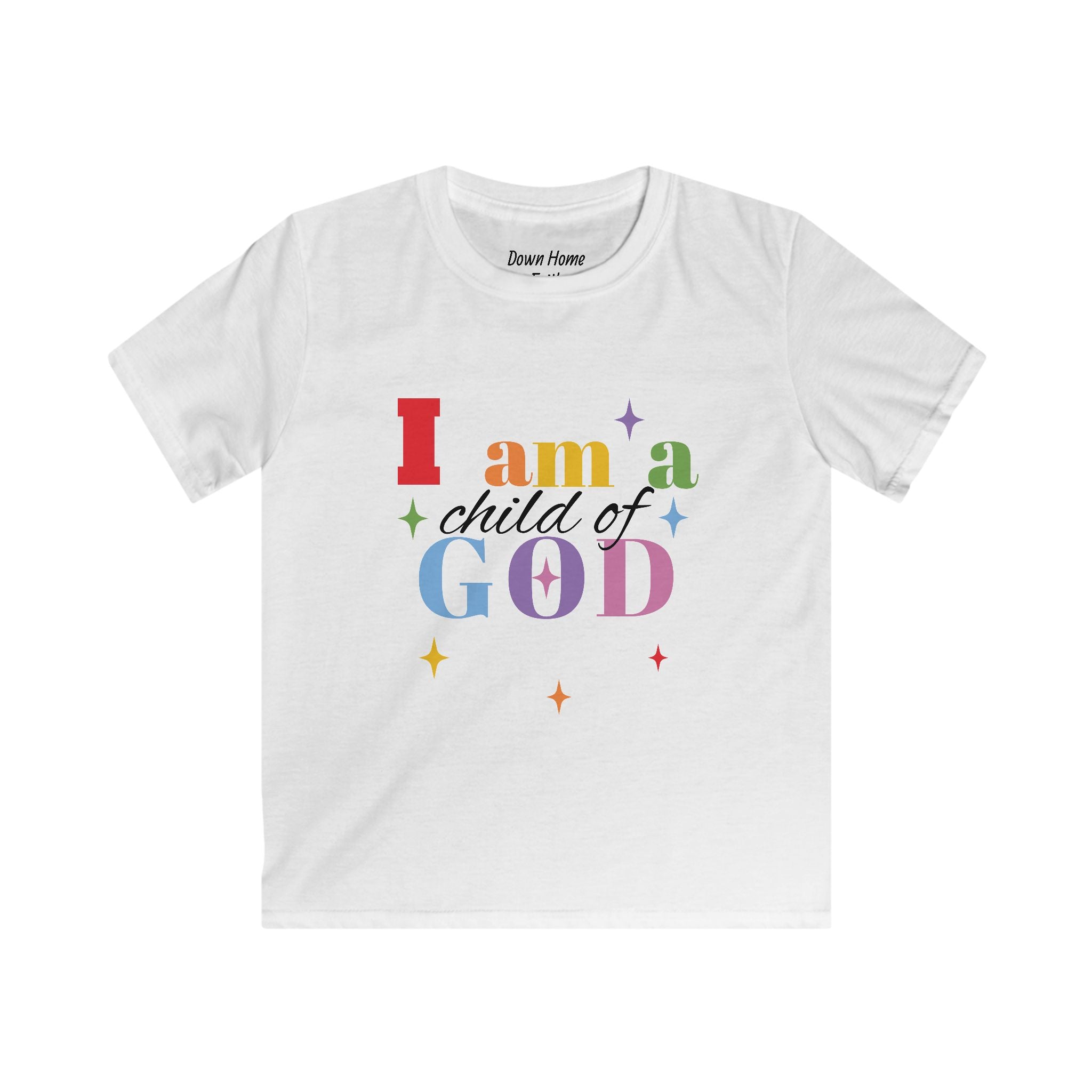 Kids Softstyle Tee - I am a child of God
