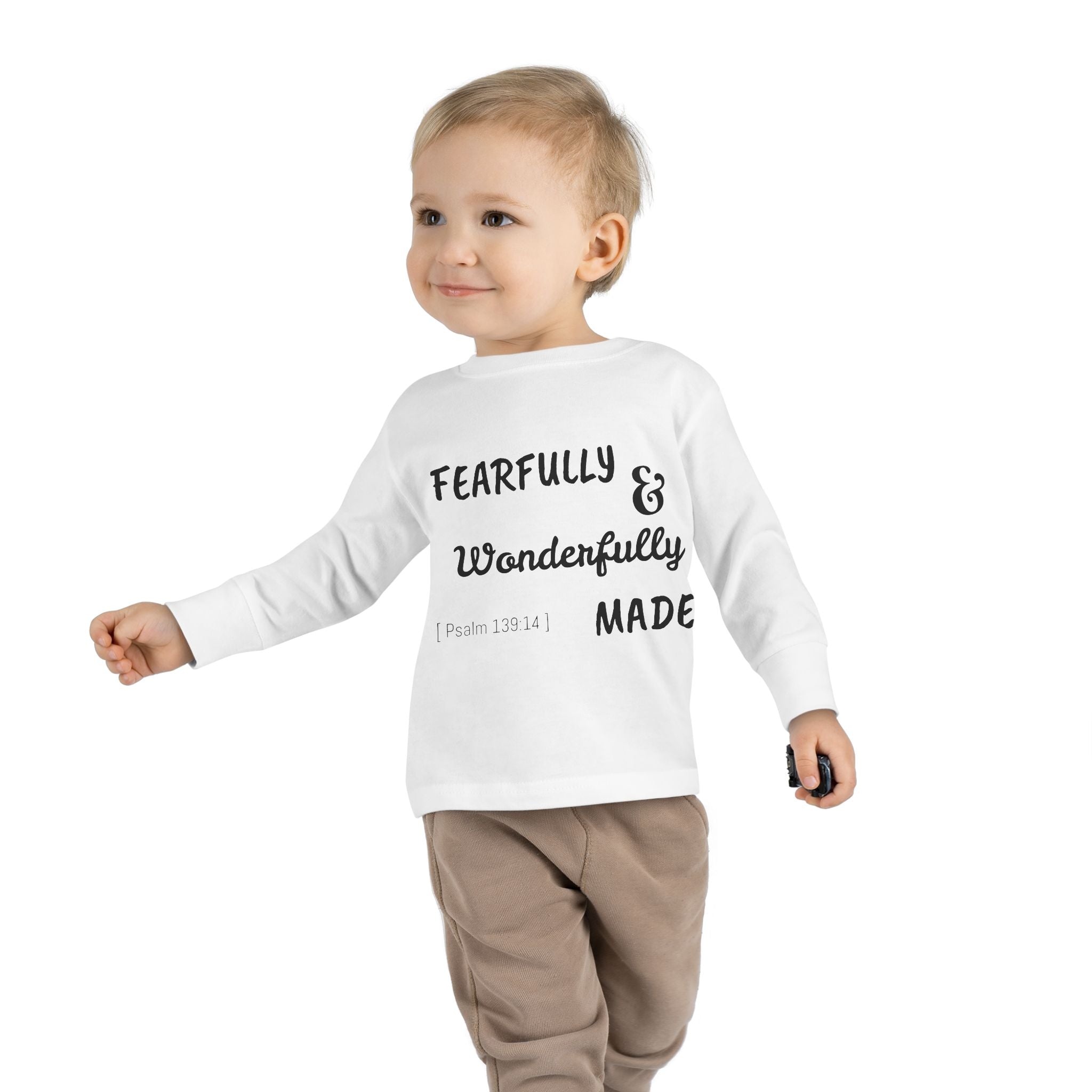 Toddler Long Sleeve Tee - Fearfully & Wonderfully Made