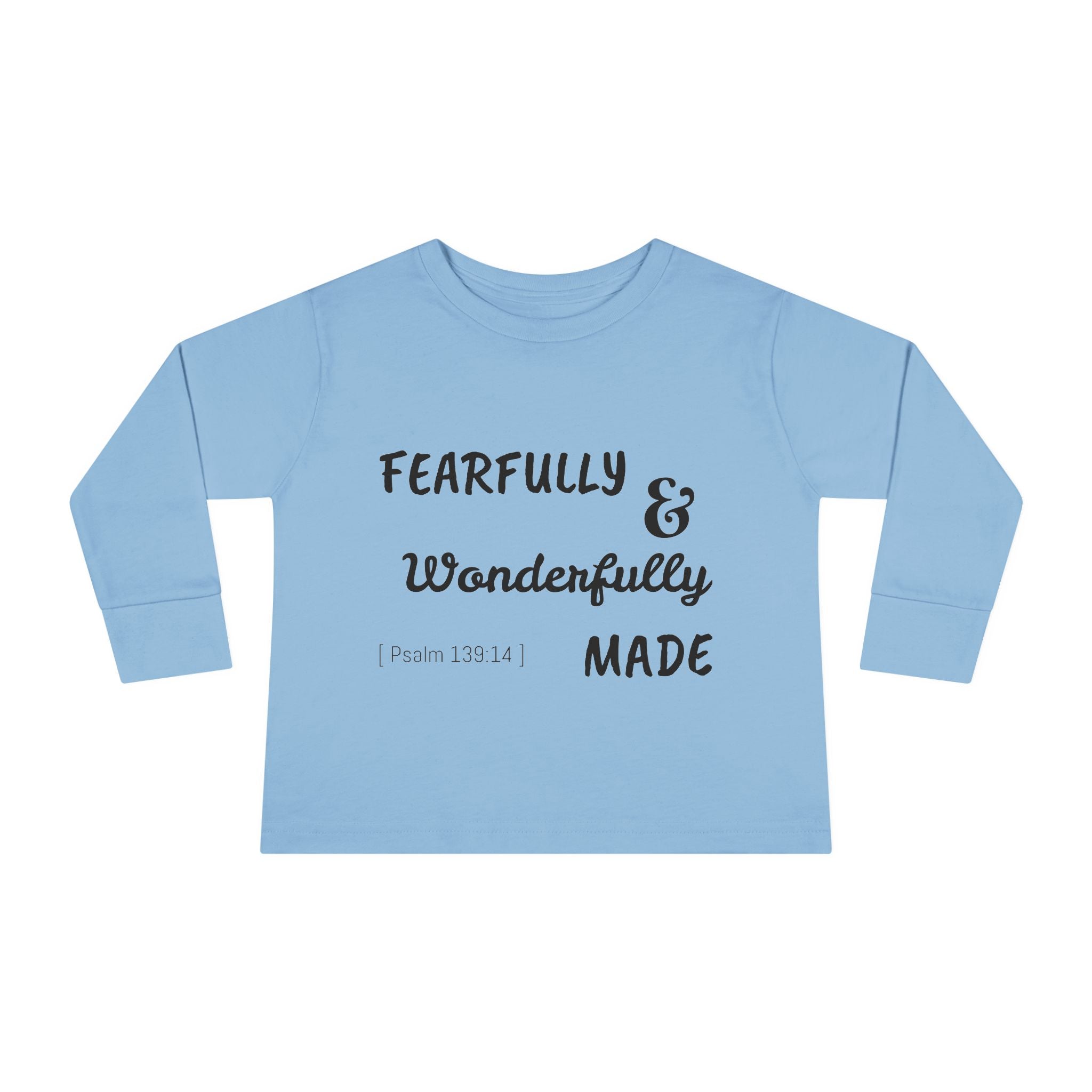 Toddler Long Sleeve Tee - Fearfully & Wonderfully Made