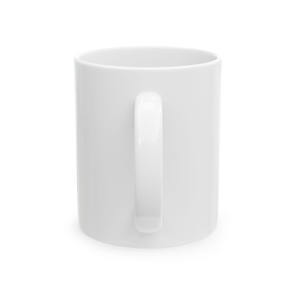 Ceramic Mug, (11oz) - half & half