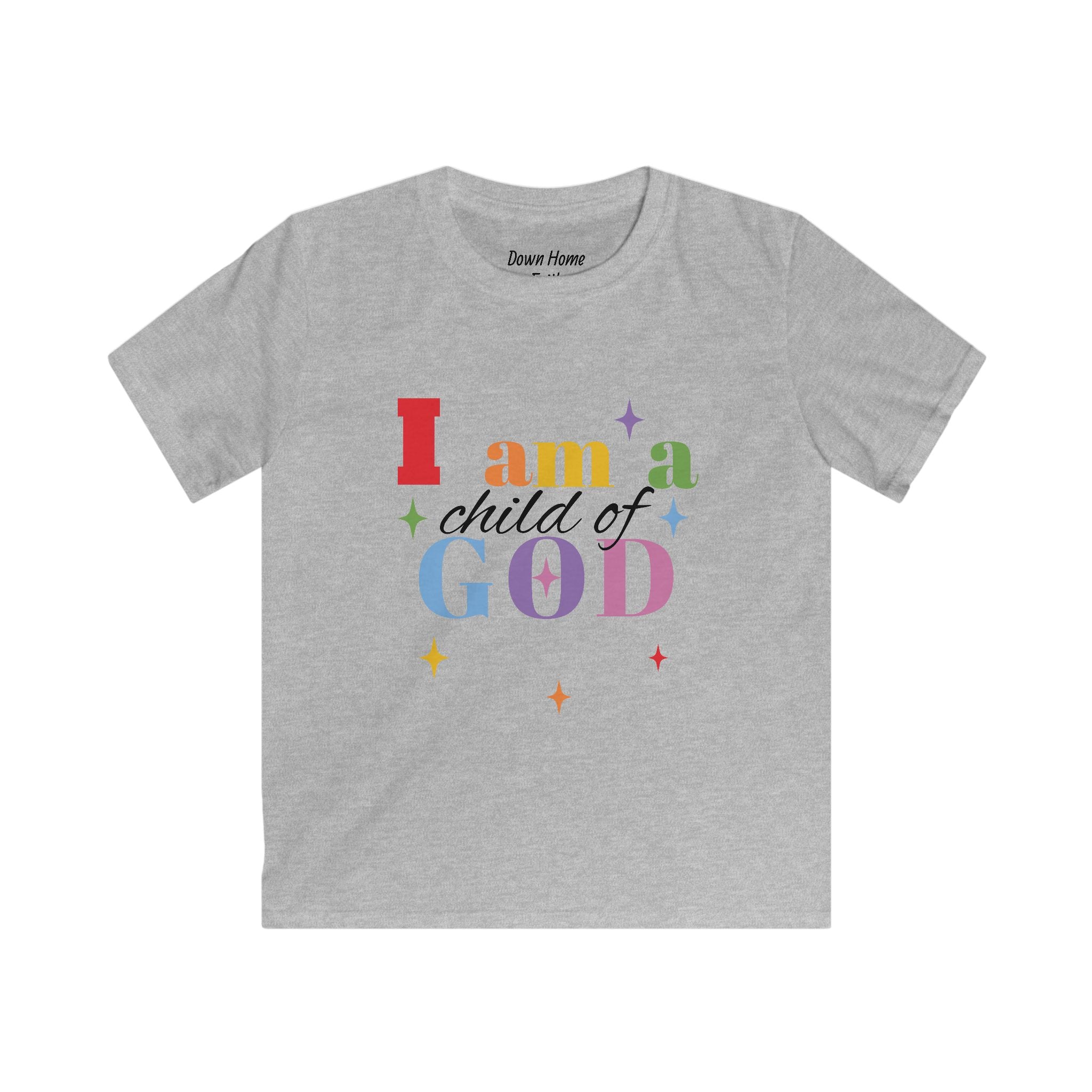 Kids Softstyle Tee - I am a child of God