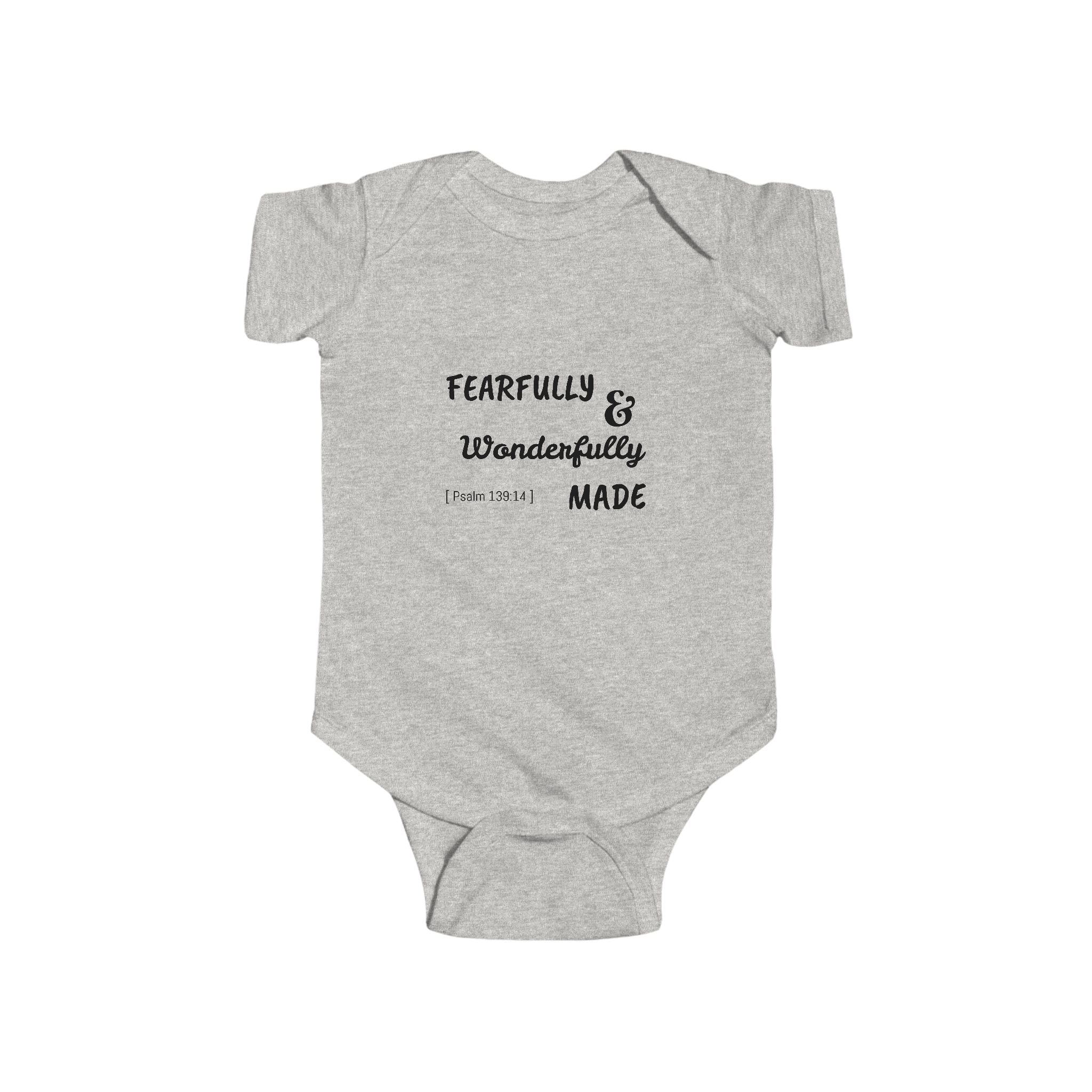 Infant Fine Jersey Bodysuit - Fearfully & Wonderfully Made