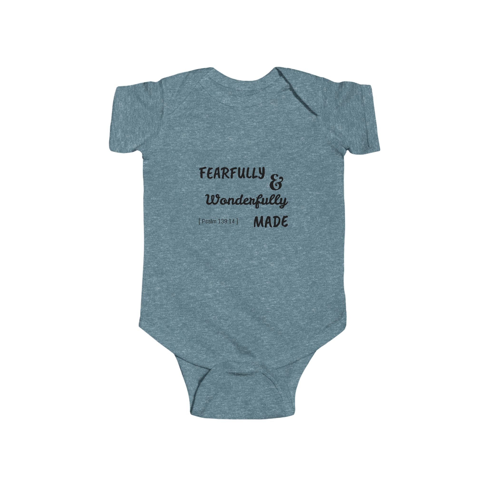 Infant Fine Jersey Bodysuit - Fearfully & Wonderfully Made
