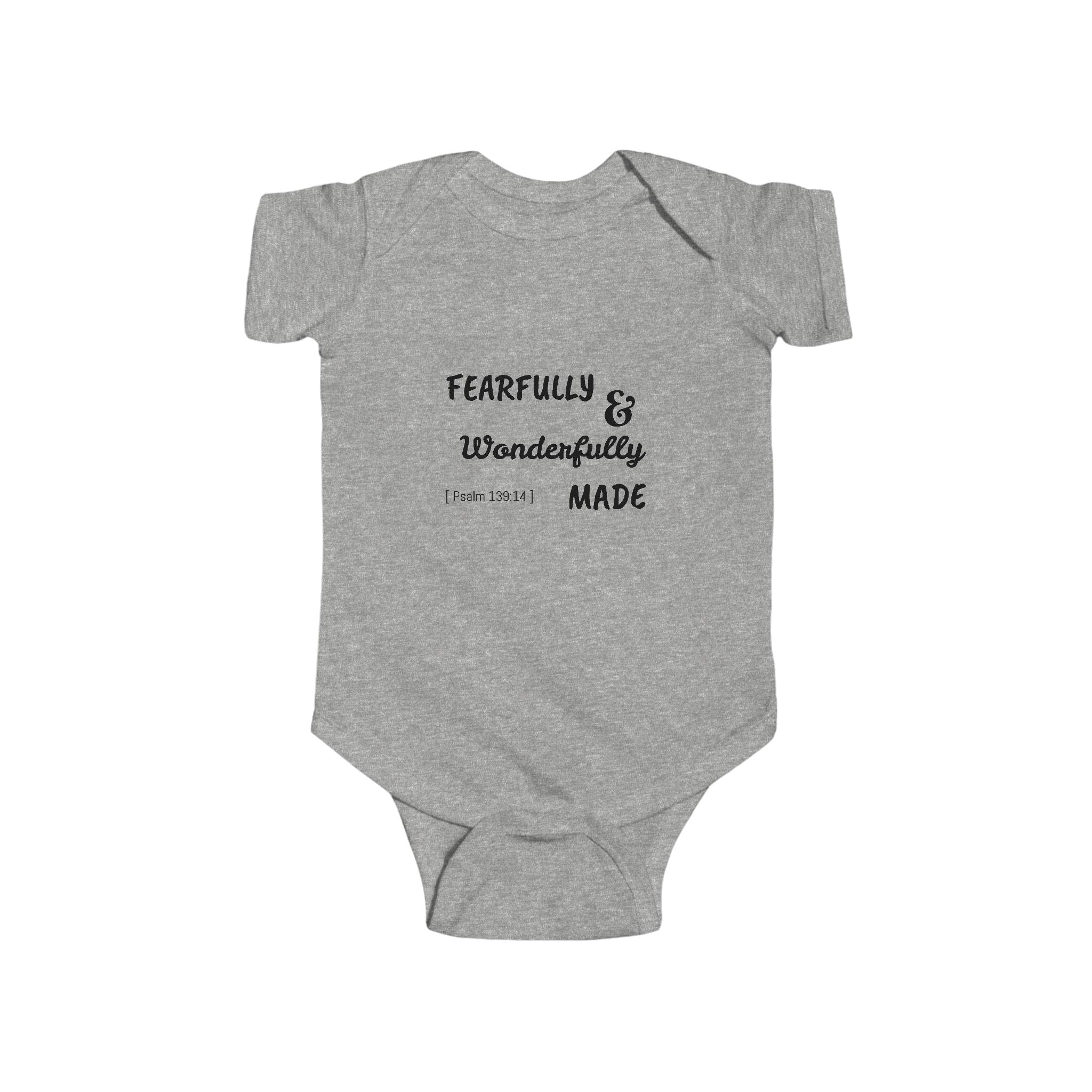 Infant Fine Jersey Bodysuit - Fearfully & Wonderfully Made