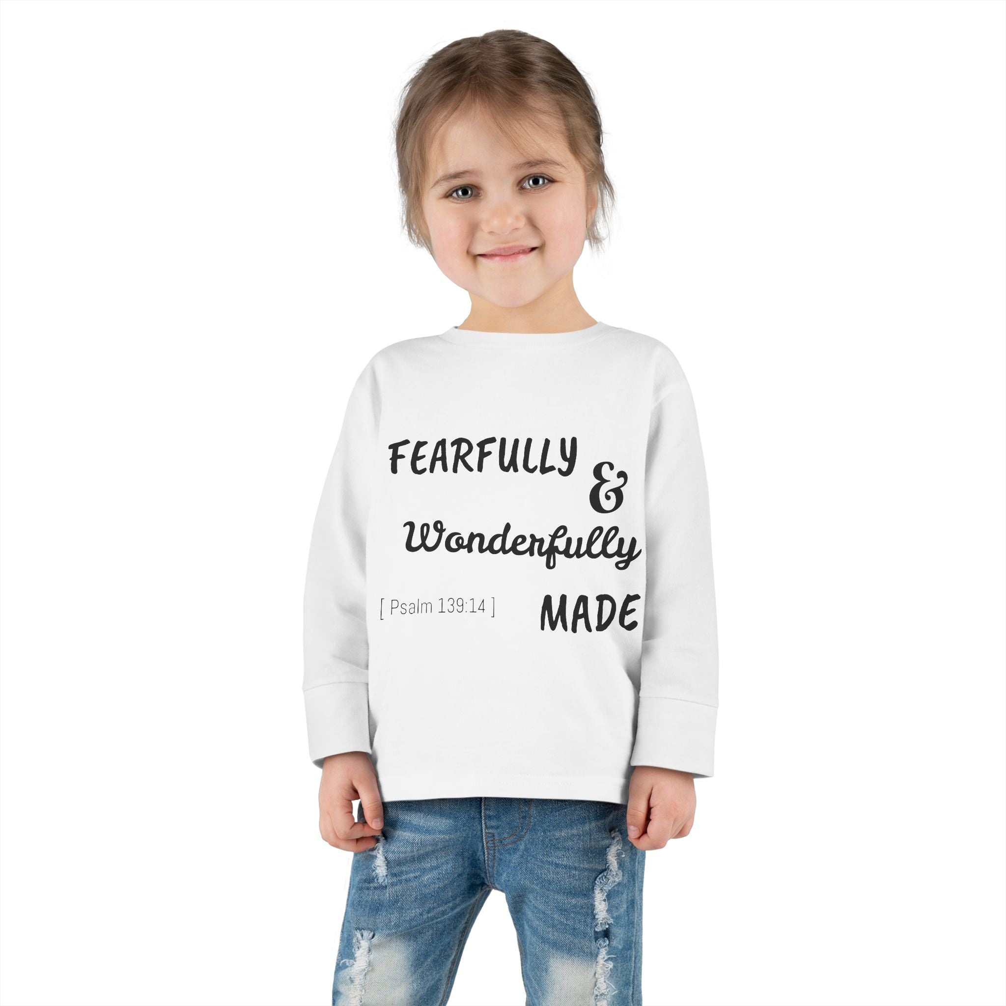Toddler Long Sleeve Tee - Fearfully & Wonderfully Made