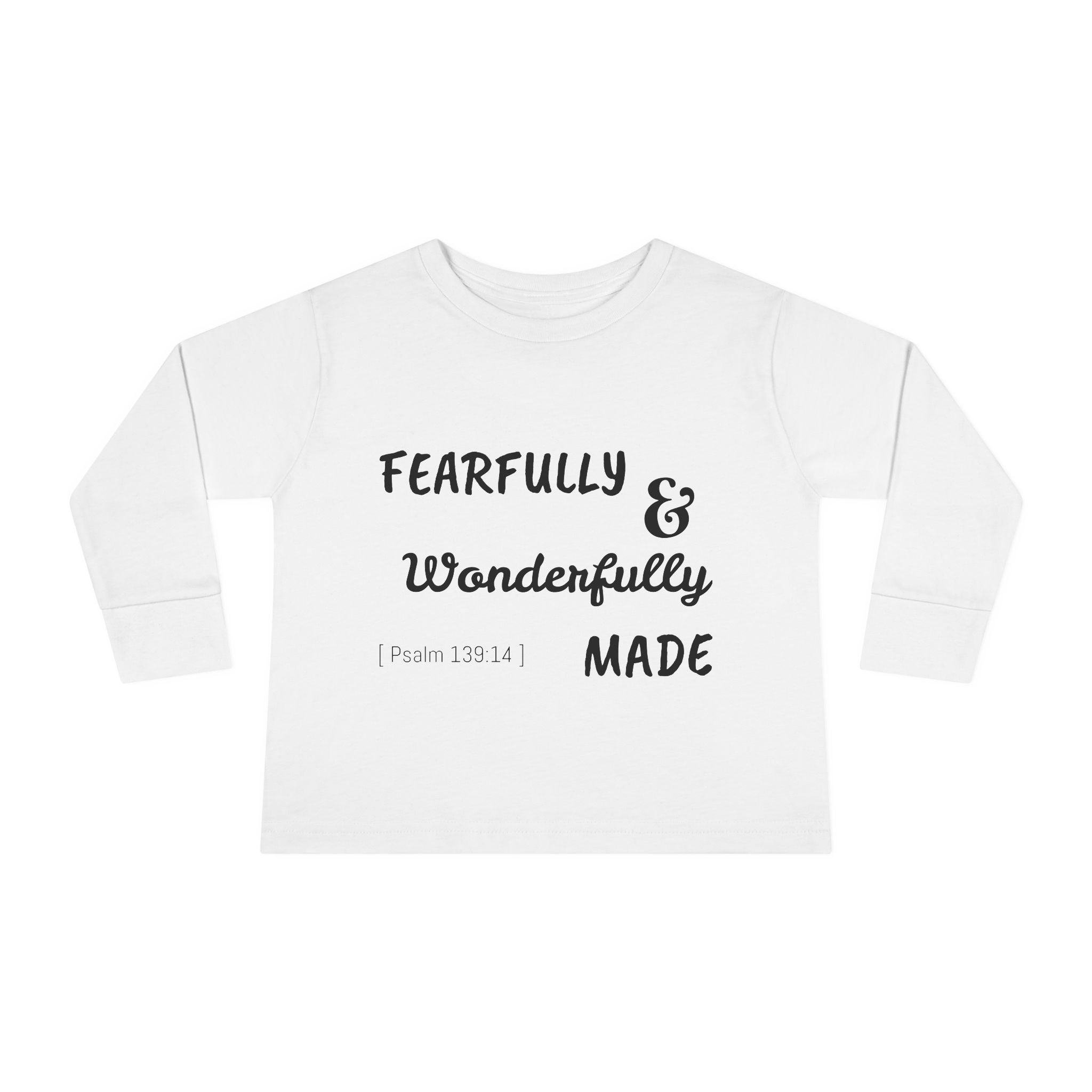Toddler Long Sleeve Tee - Fearfully & Wonderfully Made