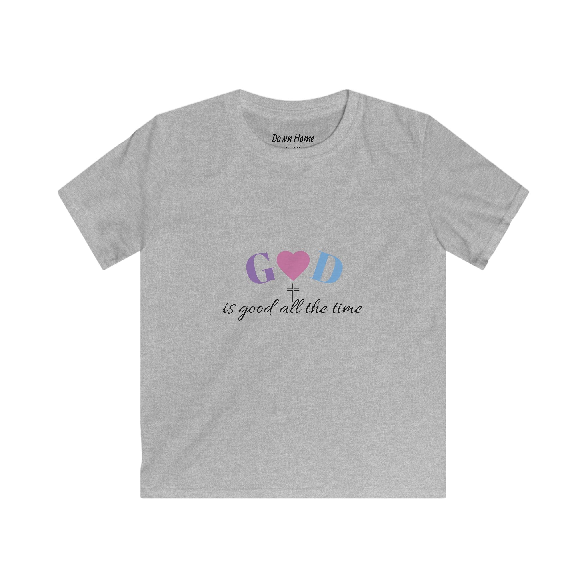 Kids Softstyle Tee - God is good all the time