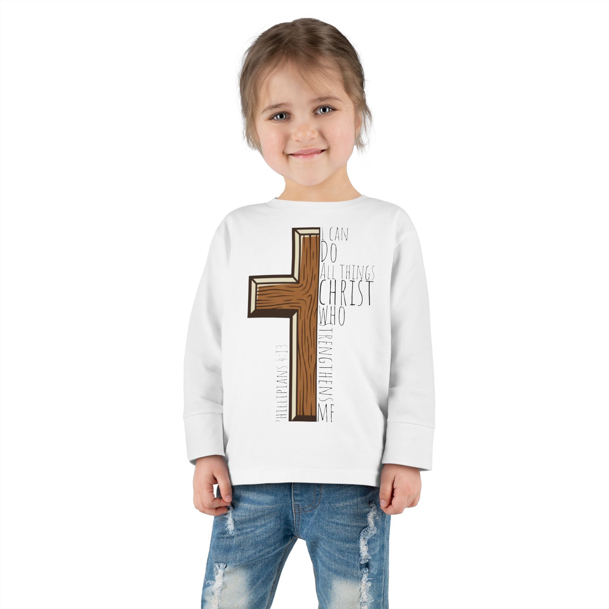 Toddler Long Sleeve Tee - I can do all things