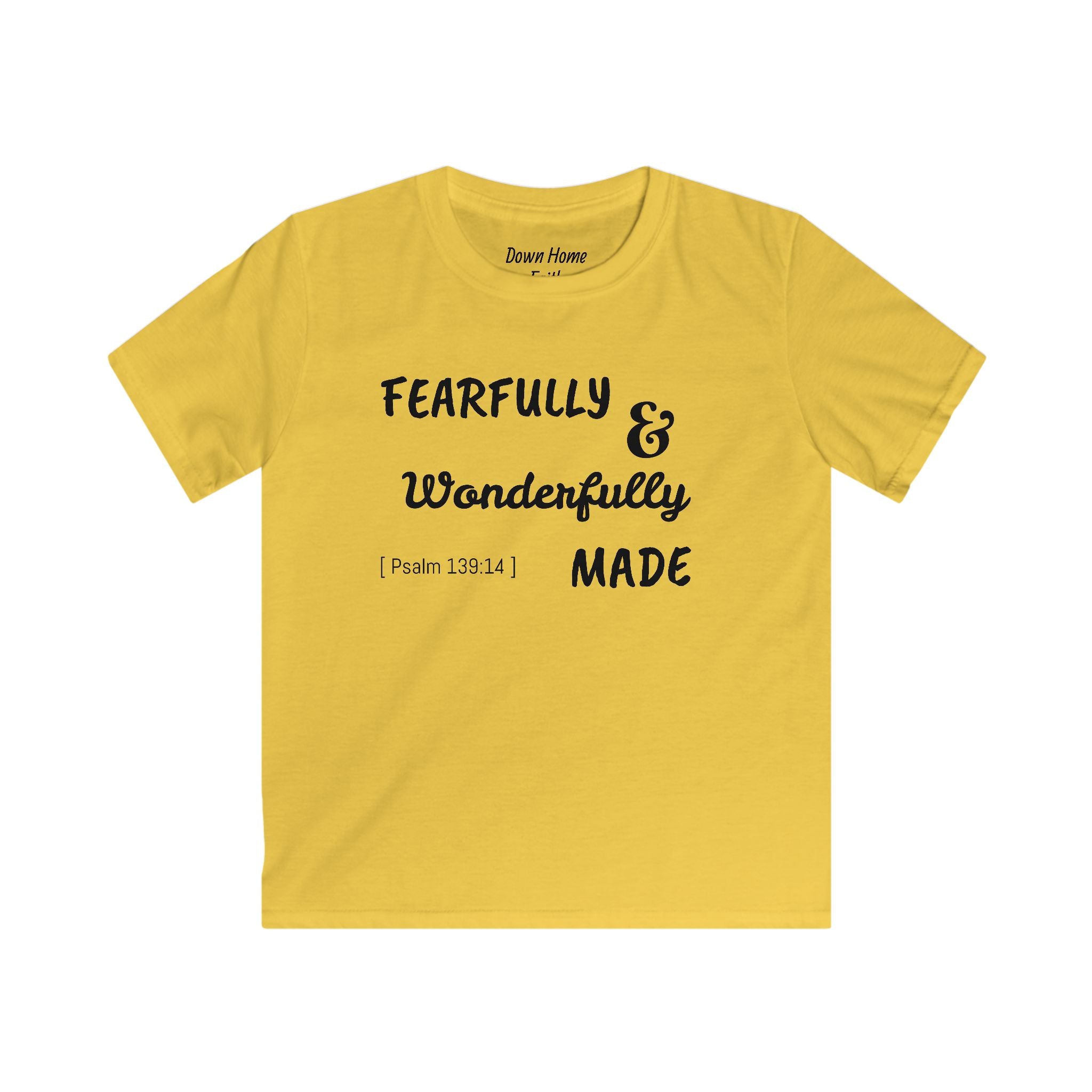 Kids Softstyle Tee - Fearfully & Wonderfully Made