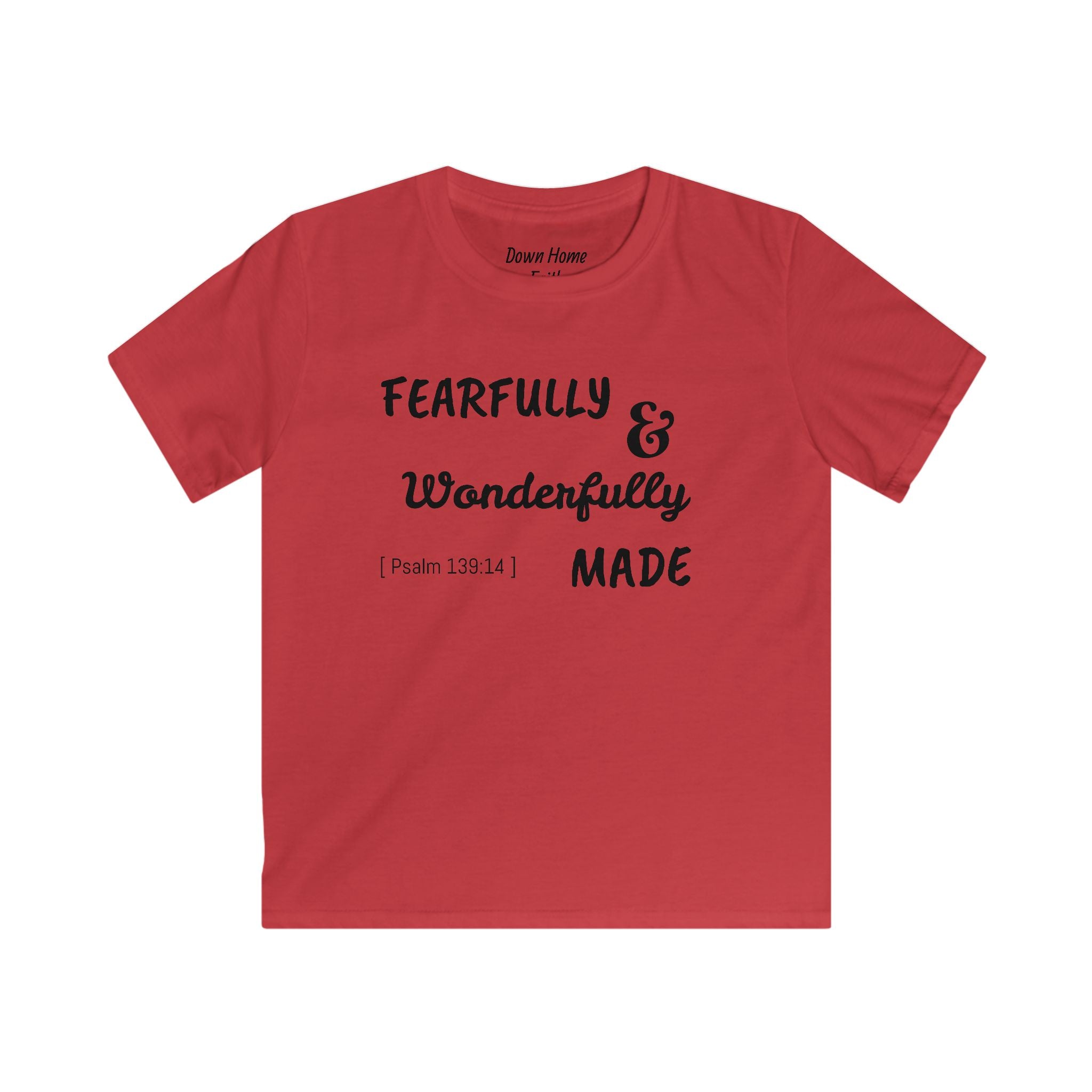 Kids Softstyle Tee - Fearfully & Wonderfully Made