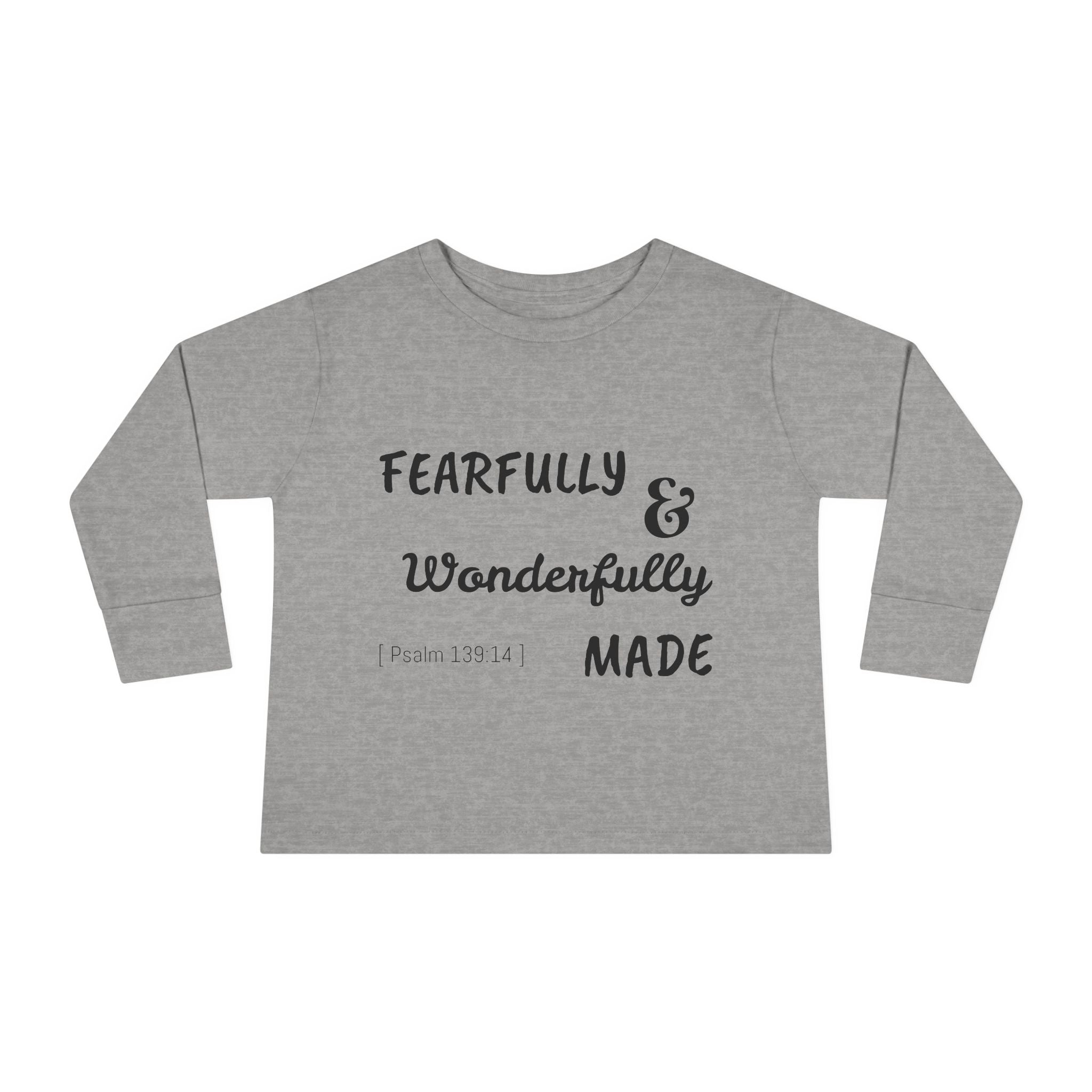 Toddler Long Sleeve Tee - Fearfully & Wonderfully Made