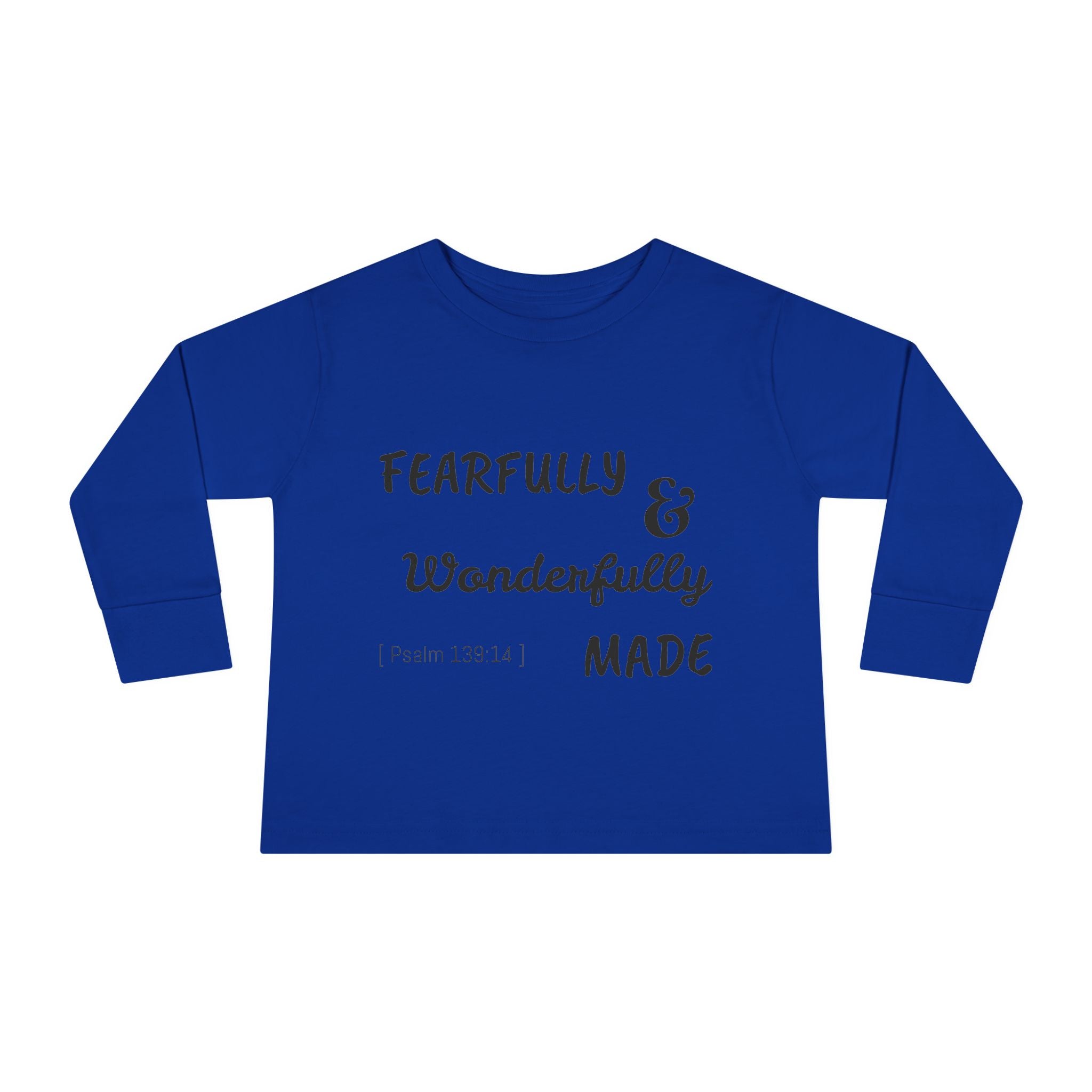 Toddler Long Sleeve Tee - Fearfully & Wonderfully Made