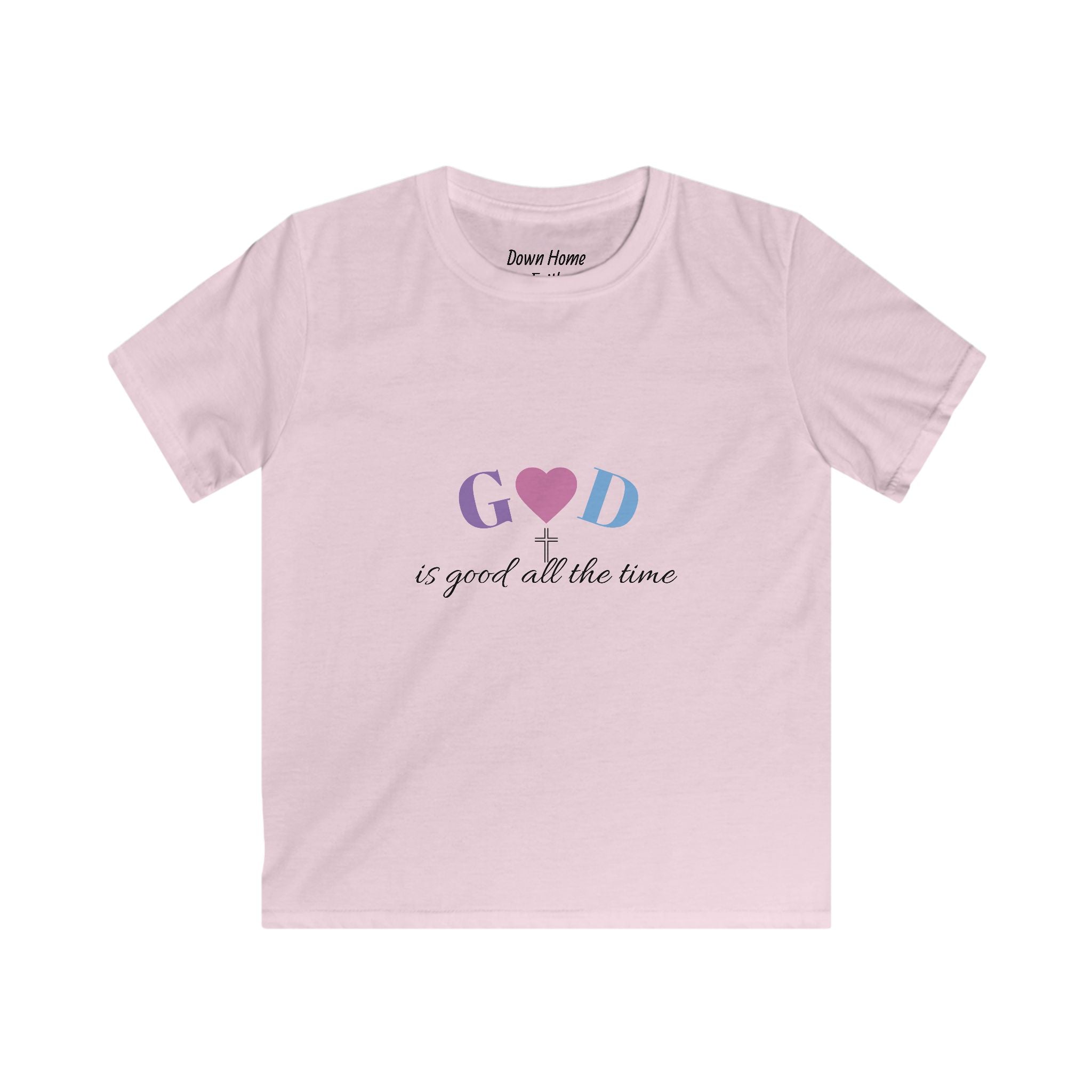 Kids Softstyle Tee - God is good all the time